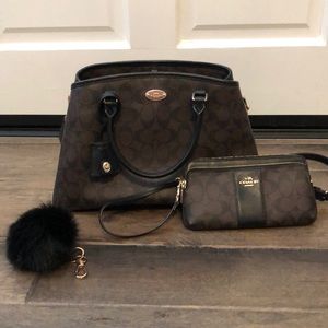 Coach Purse with Wristlet/ Wallet